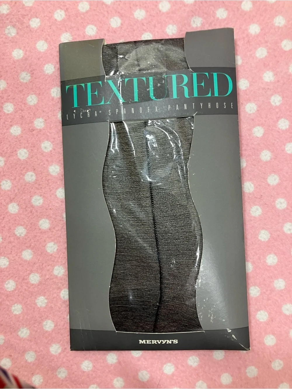 Textured Black Hosiery - Sheer Pantyhose